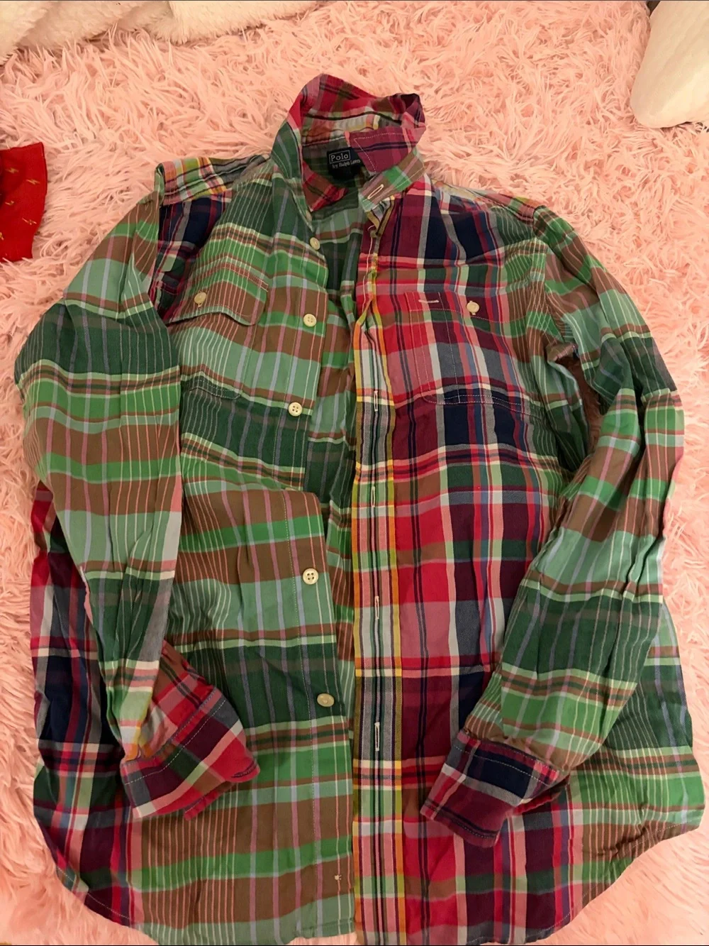 Polo by Ralph Lauren Multicolor Plaid Button-Down Shirt - Green/Red/Brown